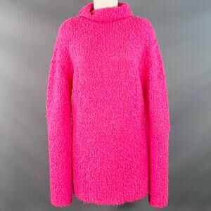 SIES MARJAN Size XS Pink Acrylic Blend Knit Turtleneck Pullover